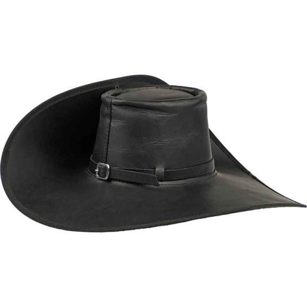 Leather Cavalier Hat