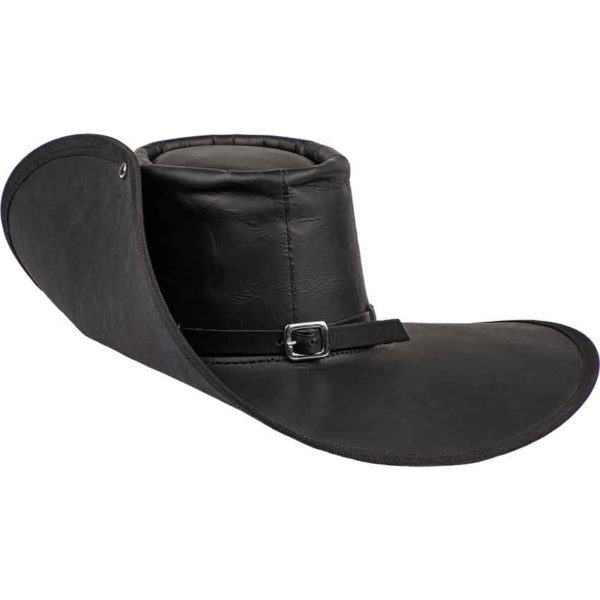 Leather Cavalier Hat