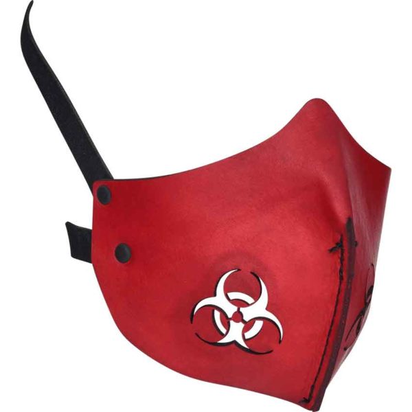 Leather Biohazard Mempo Mask