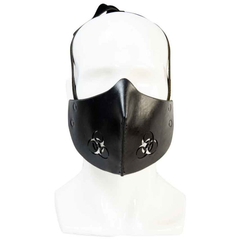 Leather Biohazard Mempo Mask