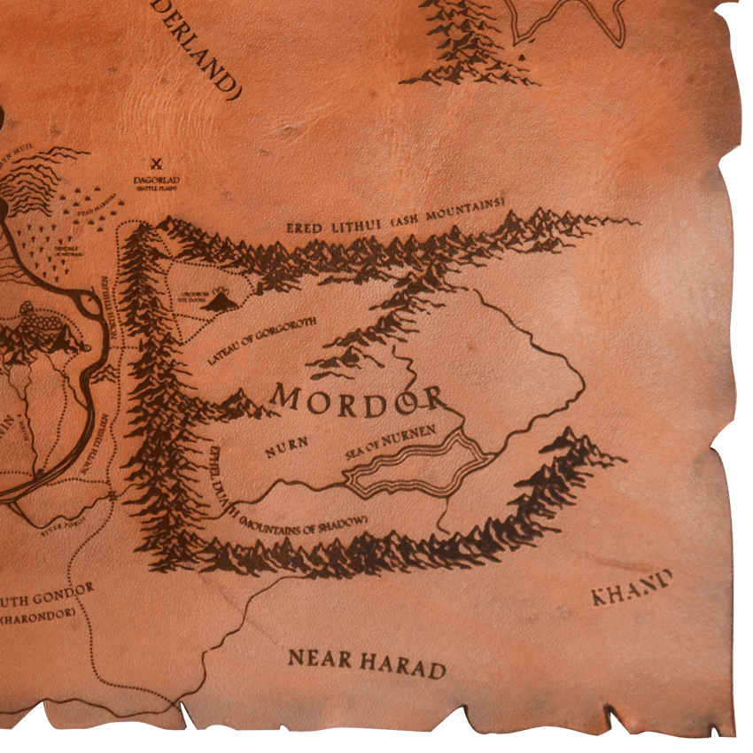 Leather Map of Middle Earth - DK1060 - Medieval Collectibles