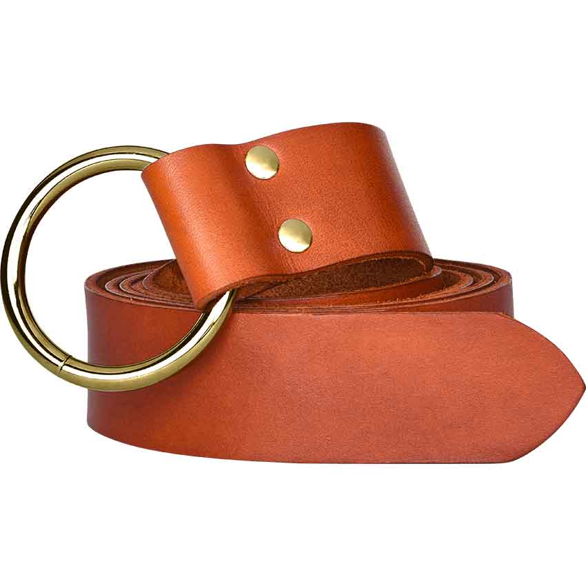 Women's Circle Belt In Black Leather - Thursday Boot Company