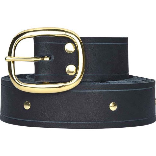 Simple Studded Buckle Belt - DK2015 - Medieval Collectibles