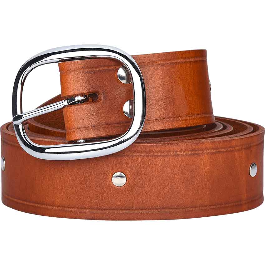 Simple Studded Buckle Belt - DK2015 - Medieval Collectibles