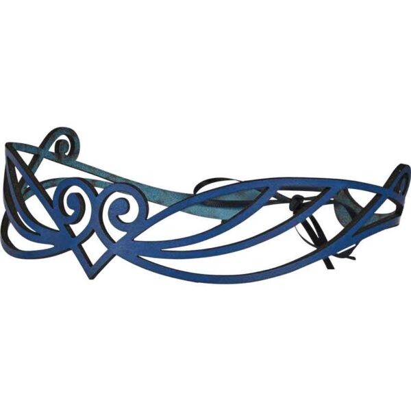 Elven Swirl Leather Headband