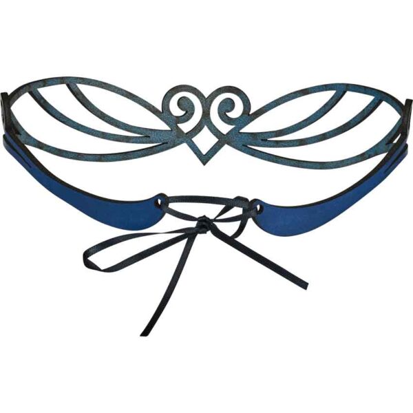 Elven Swirl Leather Headband