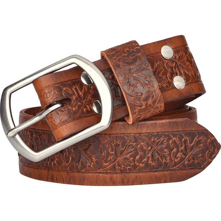 Woodland Embossed Buckle Belt - DK2044 - Medieval Collectibles