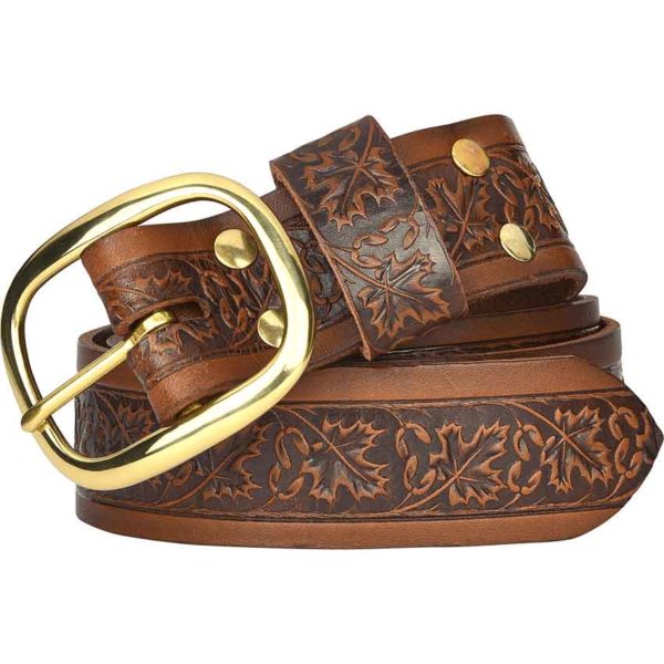 Woodland Embossed Buckle Belt - DK2044 - Medieval Collectibles