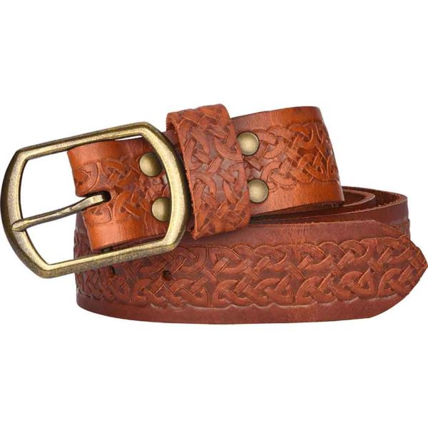 Celtic Embossed Buckle Belt