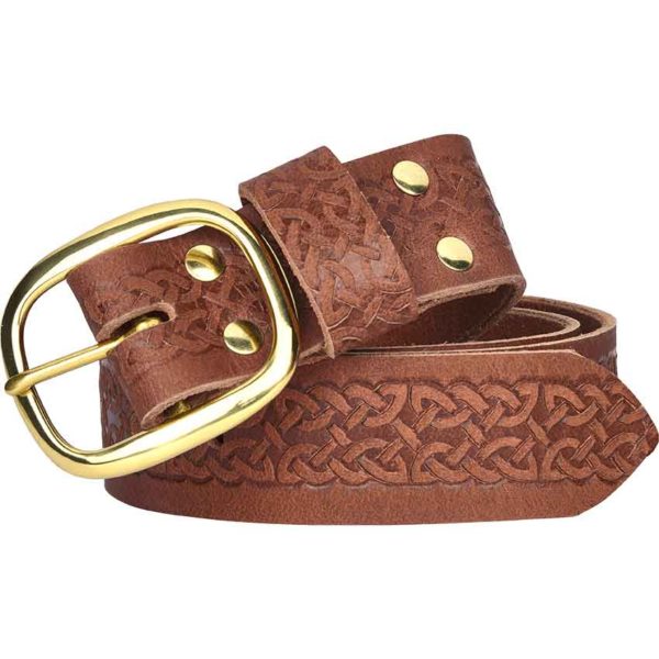 Celtic Embossed Buckle Belt