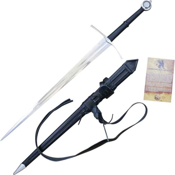 Knights Bastard Sword with Scabbard and Belt