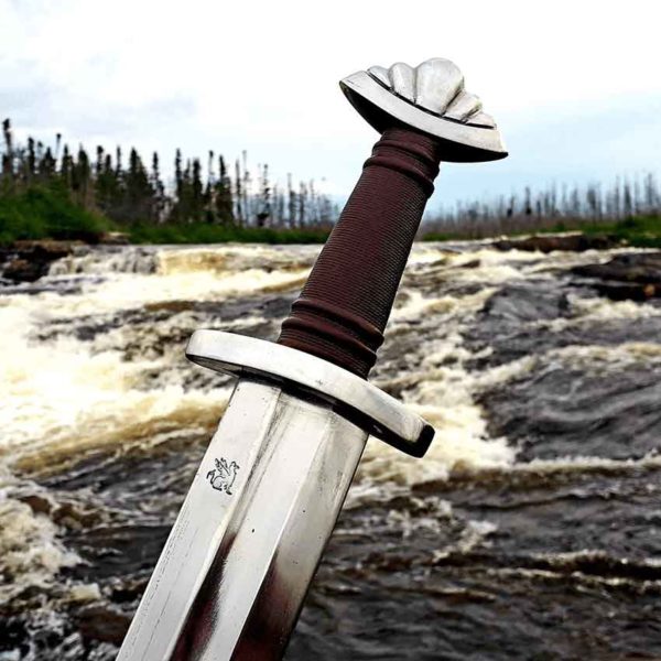 Five Lobe Viking Sword With Scabbard