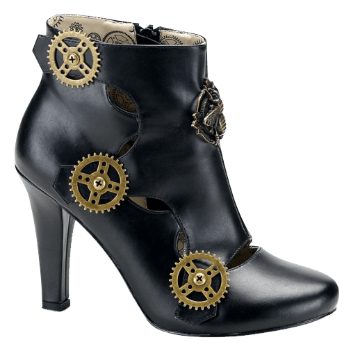 Steampunk Ankle Boot With Gears Fw2026 Medieval Collectibles