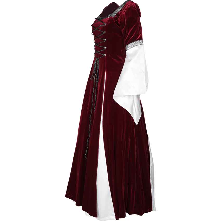 Burgundy Fair Maidens Gown - MCI-128 - Medieval Collectibles