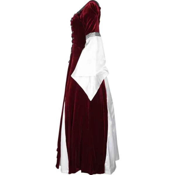 Burgundy Fair Maidens Gown