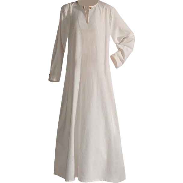 Medieval Chemise Under Dress Celtic Decorated 100% Cotton White NEW (C1081)  