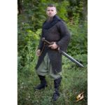 Riveted Long Sleeved Blackened Chainmail Hauberk - MCI-2137 - Medieval ...