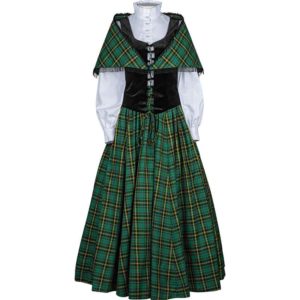 Side Laced Medieval Maiden Dress - MCI-626 - Medieval Collectibles