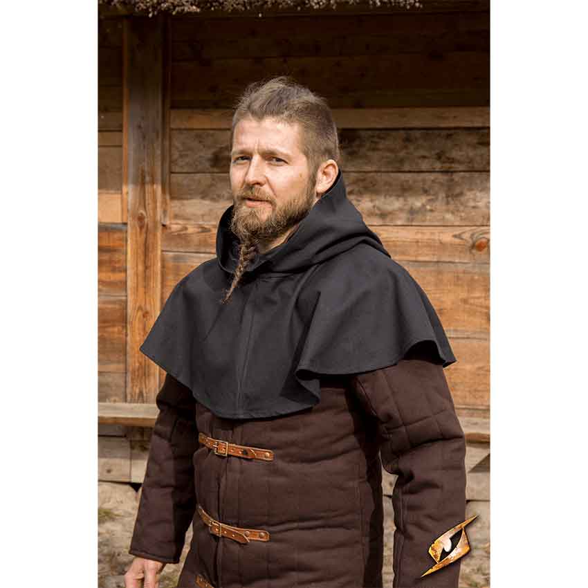 Hood Short Hooded Cape Medieval Archer Hood in Wool 80% -  Israel