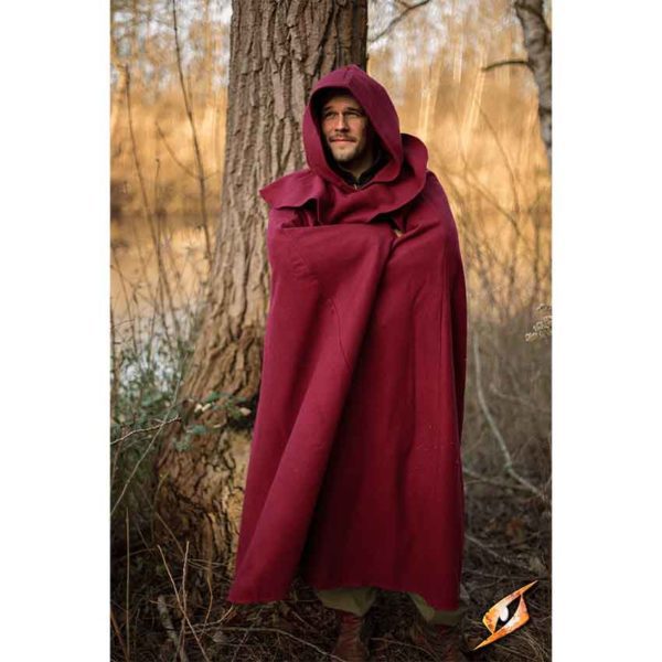 Wool Cloak with Mantle