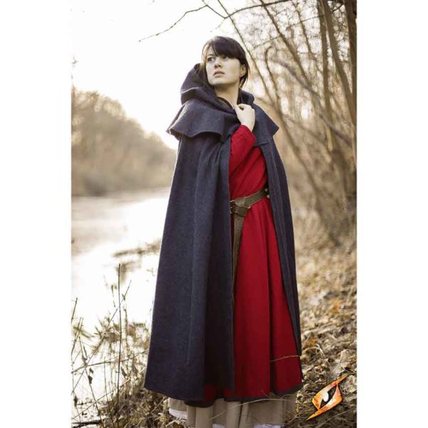 Wool Cloak with Mantle