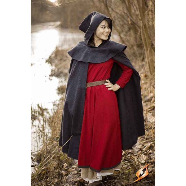 Wool Cloak with Mantle