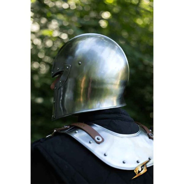 Steel Barbuta Helmet