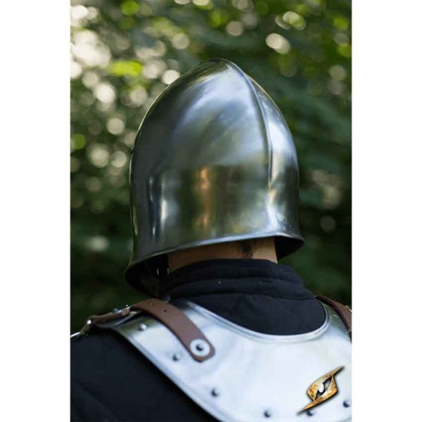 Steel Barbuta Helmet