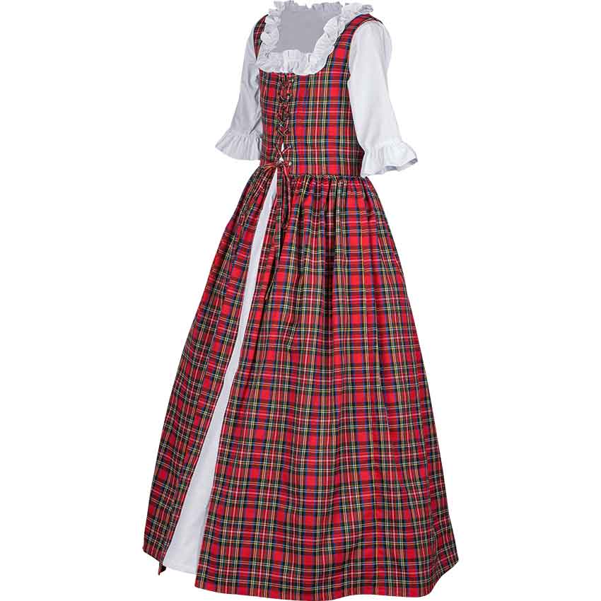 Girl's Scottish Tartan Dress - MCI-243 - Medieval Collectibles