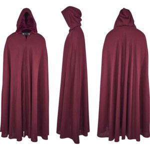 Medieval Hooded Cloak with Leather Fastener - MCI-305 - Medieval ...