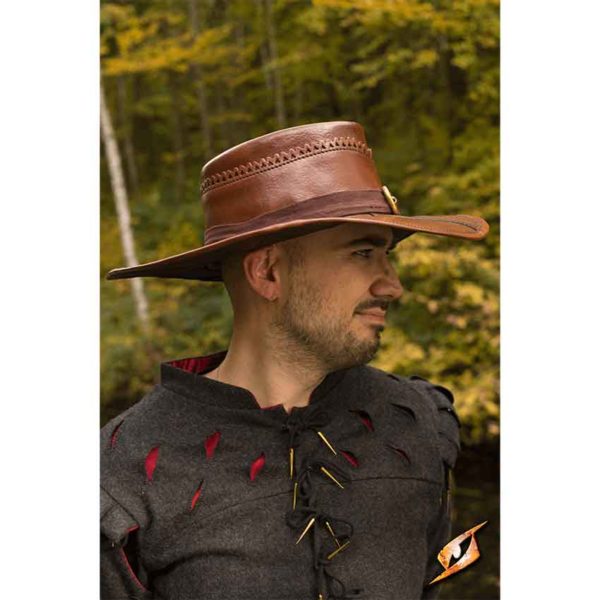 Leather Witch Hunter Hat