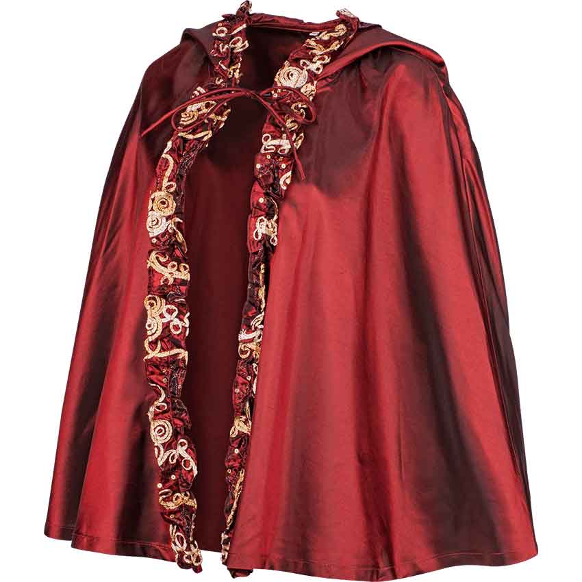 Womens Hooded Renaissance Cloak