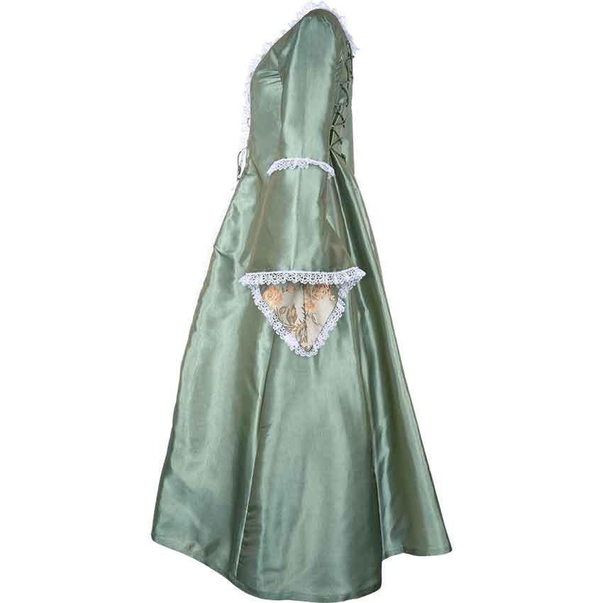 Side Laced Medieval Maiden Dress - MCI-626 - Medieval Collectibles