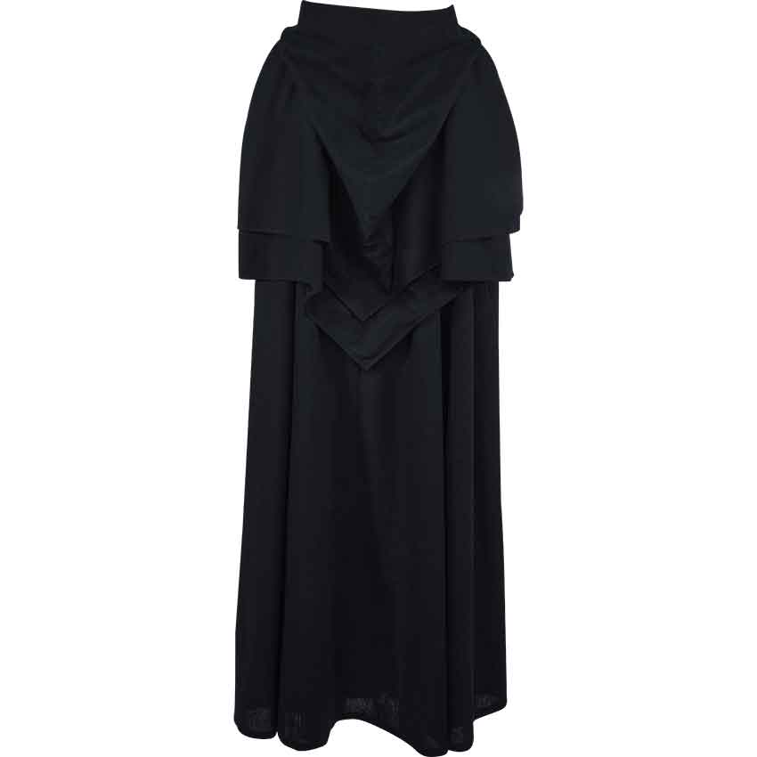 Hooded Royalty Robe, Black, off White or Red With Gold Greek Key