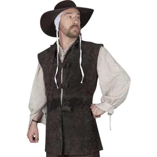 Orthello Suede Leather Vest - MY100112 - Medieval Collectibles