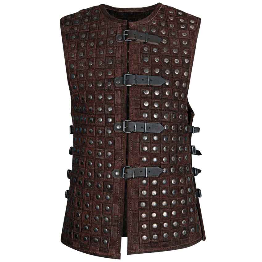 Medieval brigandine, leather armor for torso, various sizes The lea