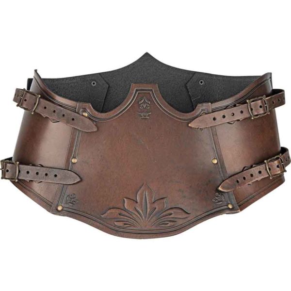 Floral Isolde Leather Bodice - MY100413 - Medieval Collectibles