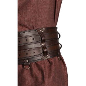 Luthor Leather Double Belt - MY100583 - Medieval Collectibles