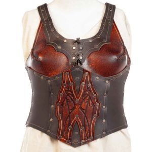 Leather Rogue Corset - MCI-3091 - Medieval Collectibles