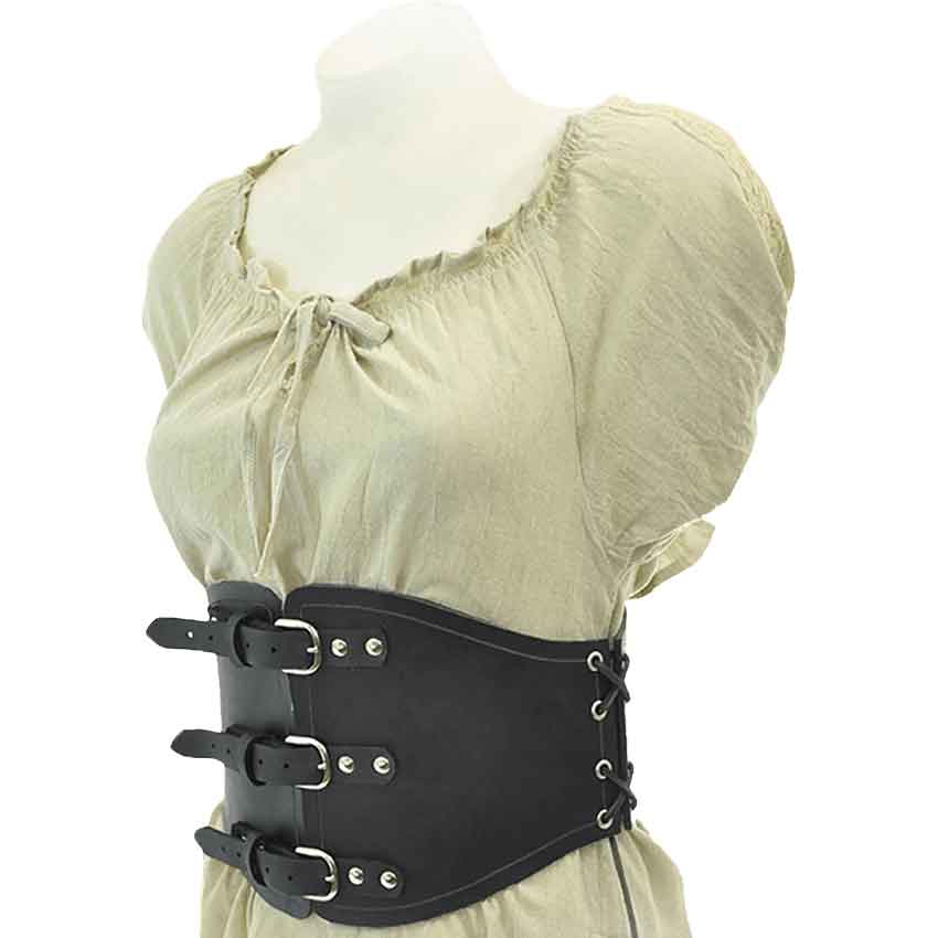 Viking Leather Corset, Medieval Leather Corset, LARP Handmade