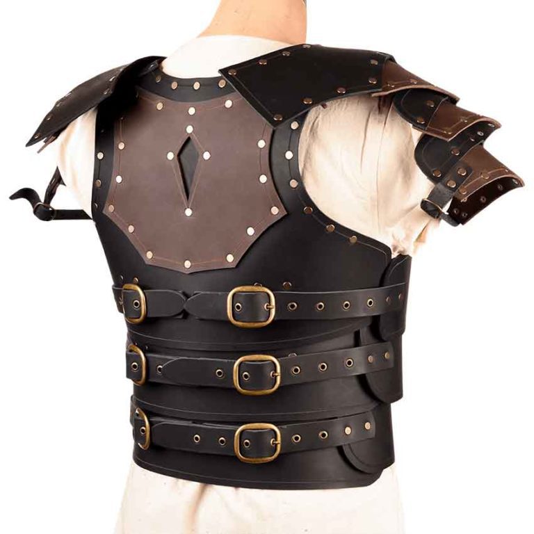 Mercenary Leather Cuirass with Pauldrons - RT-239 - Medieval Collectibles