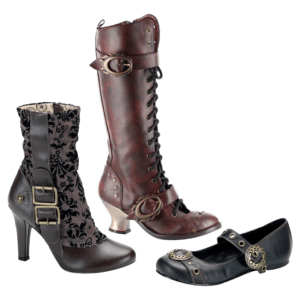 Buckled Steampunk Boots - FW1114 - Medieval Collectibles