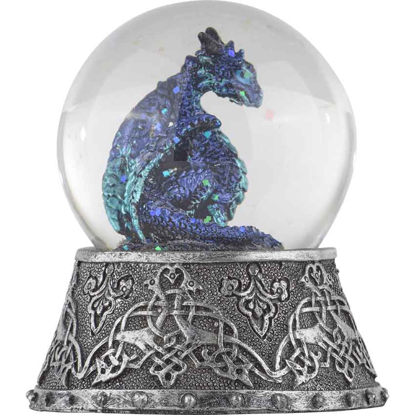 Celtic Ice Dragon Snow Globe - 05-28070 - Medieval Collectibles