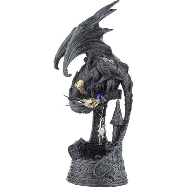 Dragon with Cross Statue LED Light