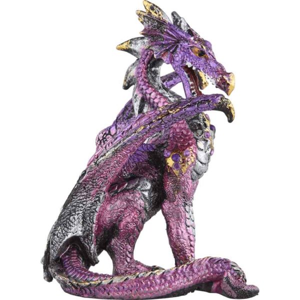 Pink Jeweled Dragon Statue