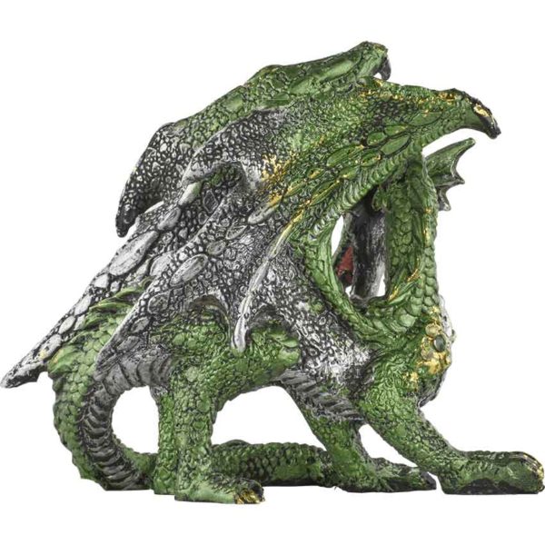 Green Jeweled Dragon Statue