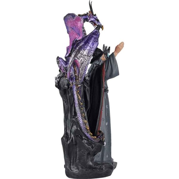 Dark Wizard and Dragon Statue