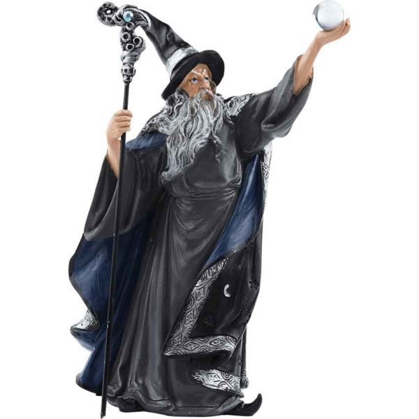 Dark Wizard and Dragon Statue