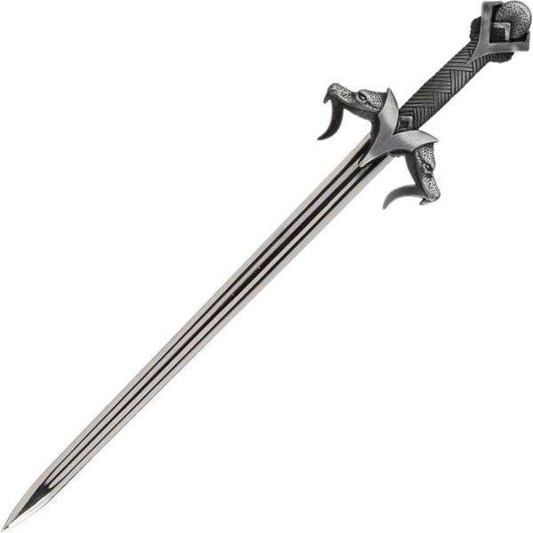 Perched Silver Dragon Letter Opener