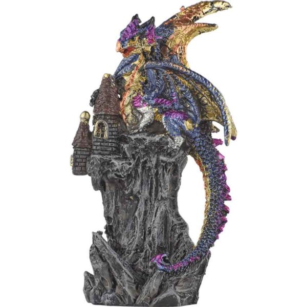 Blue Dragon Castle Statue